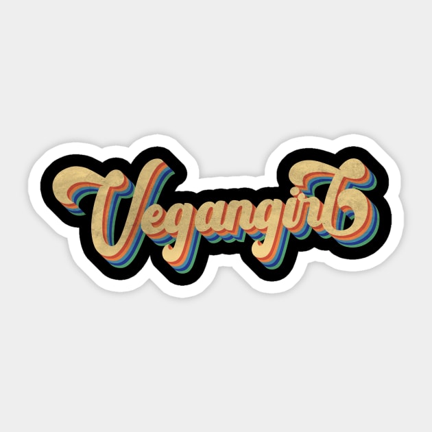 Vegan Girl Sticker by themodestworm